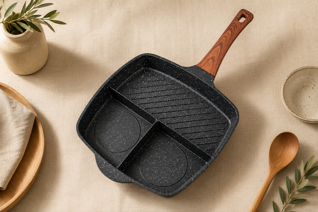 Non-Stick Household Medical Stone Frying Pan