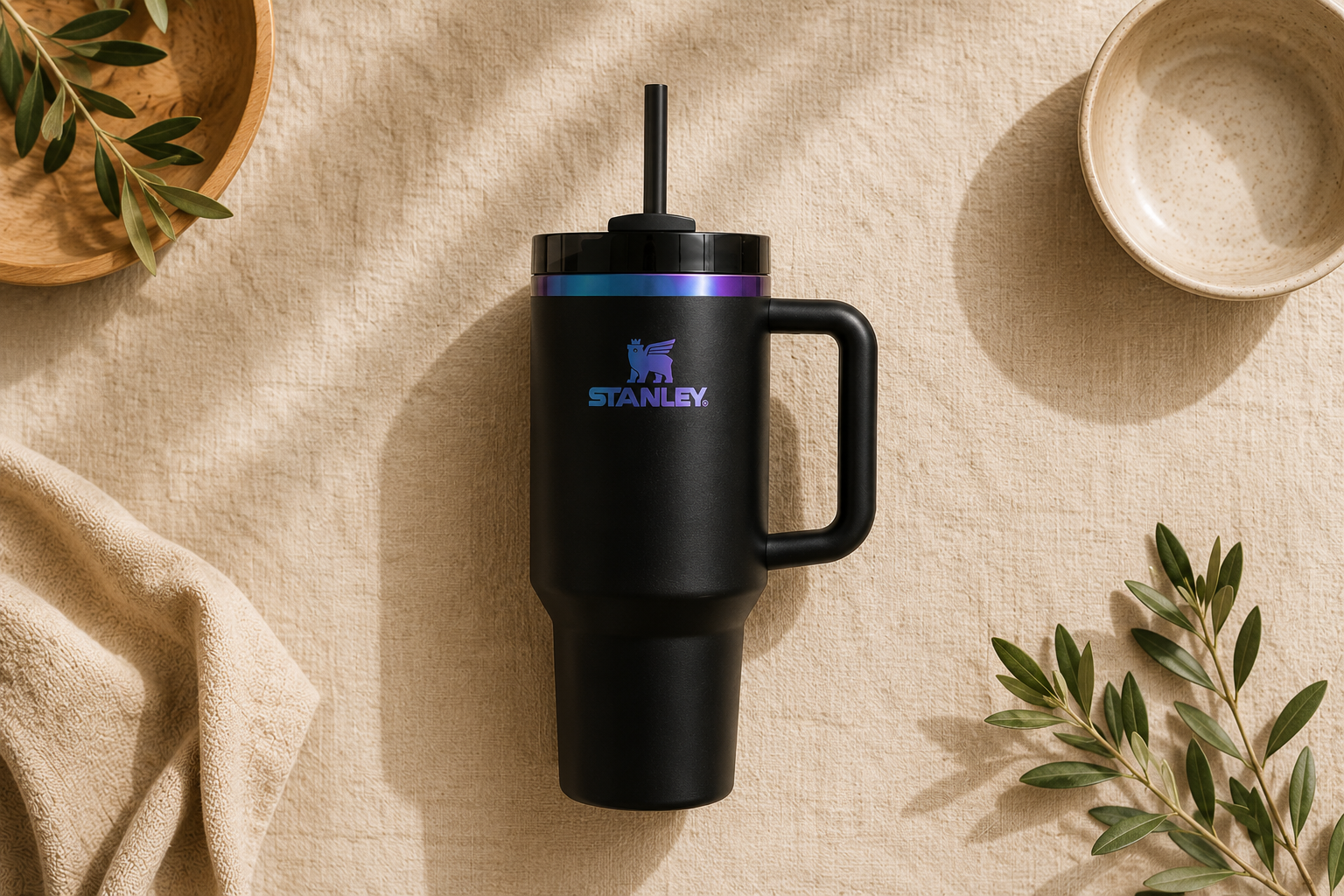 Stanley Quencher Tumbler – Premium Insulated Travel Mug with Handle & Straw