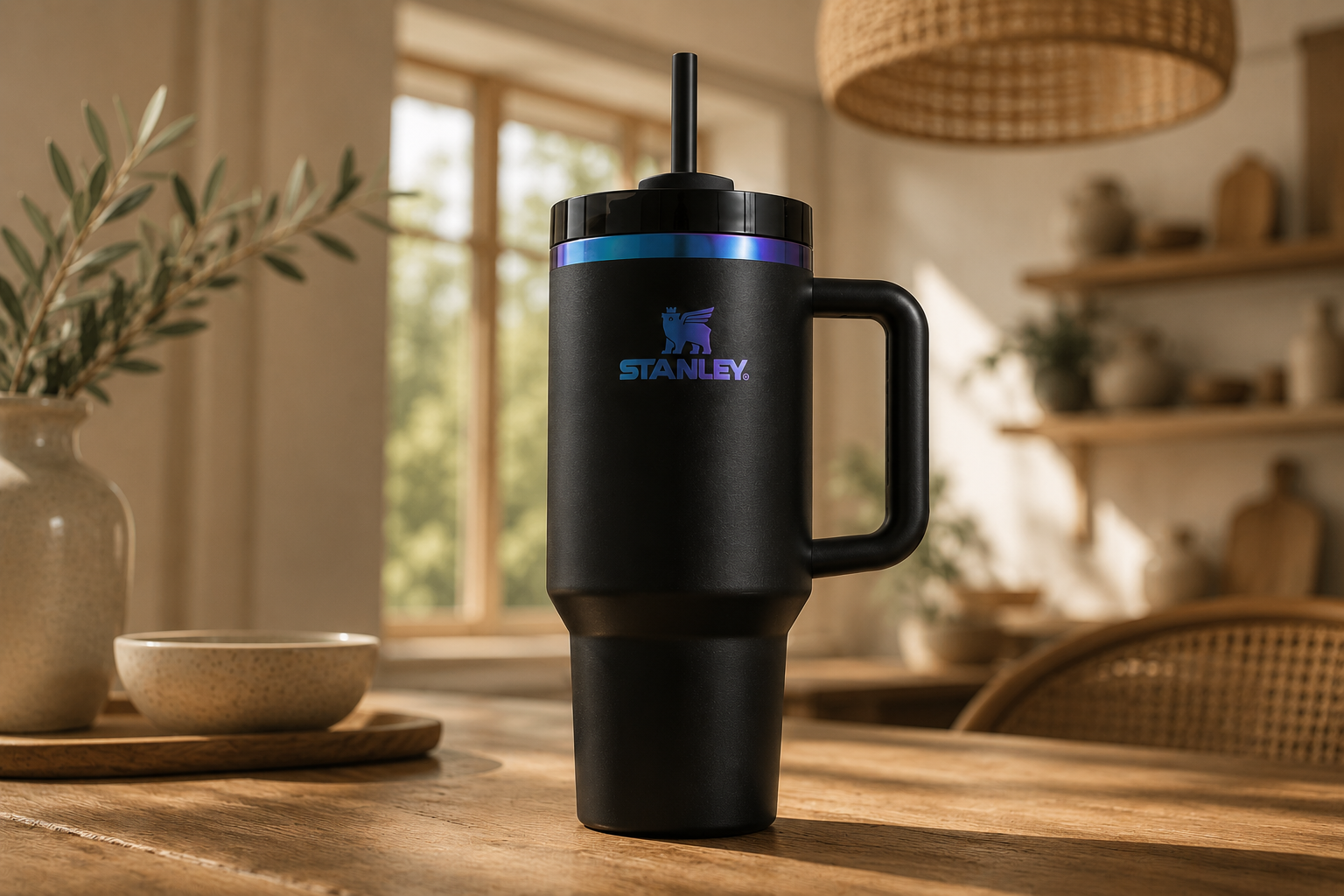 Stanley Quencher Tumbler – Premium Insulated Travel Mug with Handle & Straw
