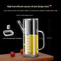 High Borosilicate Glass Oil Bottle Kitchen Essential Non Drip Oil Bottle for Vinegar Soy Sauce and Cooking Oil