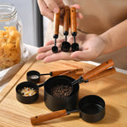 Measuring Cups and Measuring Spoons 4 Piece Set Gold Plated Stainless Steel Graduated Kitchen Baking Measuring Tools
