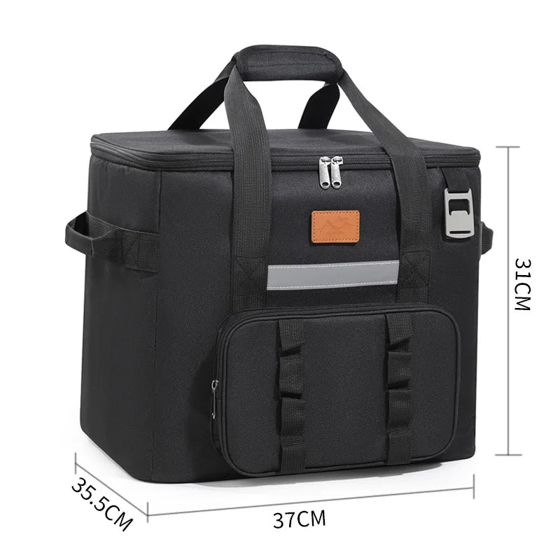 40L Leak Proof Lunch Backpack Thermal Large Picnic Cool and Warm Insulated Bag Foldable Camping Cooler for Outdoor Travel