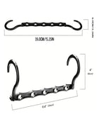 Space Saving Storage Hangers Multifunction Plastic Clothes Racks Rotary Organizer Hangers 5 Hole Magic Closet Wardrobe Organizer