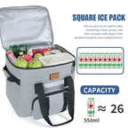 40L Leak Proof Lunch Backpack Thermal Large Picnic Cool and Warm Insulated Bag Foldable Camping Cooler for Outdoor Travel