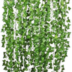 Artificial Green Ivy Leaf Rattan Creeper Leaves Vine Hanging Garland DIY Fake Flowers Plants for Garden Wedding Party Home Decor