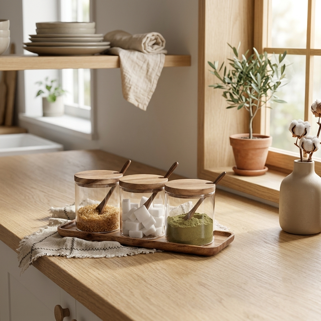 Glass Spice Container | Kitchen Seasoning Storage Jar